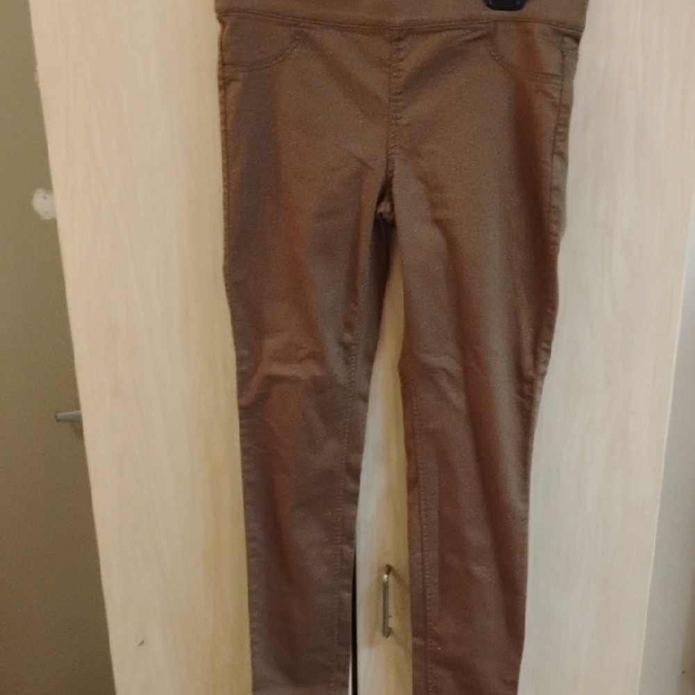 NWT Brown Cotton Blend Skinny Pants